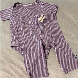 Magnetic Me Plum Striped Baby Set
